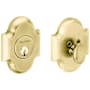 Baldwin Boulder Arched Single Cylinder Deadbolt from the Images Collection Lifetime PVD Satin Brass