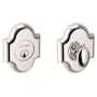 Baldwin Boulder Arched Single Cylinder Deadbolt from the Images Collection Lifetime Polished Nickel