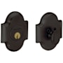 Baldwin Boulder Arched Single Cylinder Deadbolt from the Images Collection Oil Rubbed Bronze