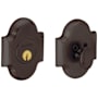 Baldwin Boulder Arched Single Cylinder Deadbolt from the Images Collection Venetian Bronze