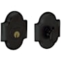 Baldwin Boulder Arched Single Cylinder Deadbolt from the Images Collection Satin Black