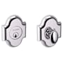Baldwin Boulder Arched Single Cylinder Deadbolt from the Images Collection Polished Chrome