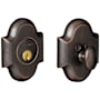 Baldwin Boulder Arched Single Cylinder Deadbolt from the Images Collection Distressed Oil Rubbed Bronze