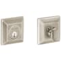 Baldwin Square Solid Brass Single Cylinder Keyed Entry Deadbolt from the Estate Collection Lifetime Satin Nickel