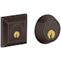 Baldwin Squared Double Cylinder Deadbolt Venetian Bronze
