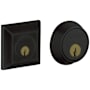 Baldwin Squared Double Cylinder Deadbolt Satin Black
