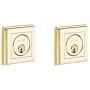Baldwin Hollywood Hills Double Cylinder Keyed Entry Deadbolt Non-Lacquered Brass