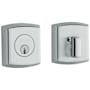 Baldwin Soho Style Single Cylinder Keyed Entry Deadbolt Polished Chrome