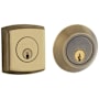 Baldwin Soho Double Cylinder Deadbolt Satin Brass and Black