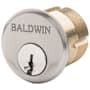 Baldwin Gramercy 1-3/8" C Keyway Traditional Mortise Single Cylinder from the Estate Collection Lifetime Satin Nickel