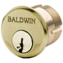 Baldwin Gramercy 1-1/2" C Keyway Traditional Mortise Single Cylinder from the Estate Collection Satin Brass and Brown