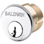 Baldwin Gramercy 1-1/2" C Keyway Traditional Mortise Single Cylinder from the Estate Collection Polished Chrome