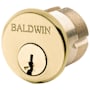 Baldwin Gramercy 1-3/4" C Keyway Traditional Mortise Single Cylinder from the Estate Collection Non-Lacquered Brass