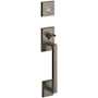 Baldwin Hollywood Hills Sectional Single Cylinder Door Handleset with Interior K008 Knob and Emergency Egress Function Lifetime Graphite Nickel