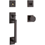 Baldwin Hollywood Hills Sectional Single Cylinder Door Handleset with Interior K008 Knob and Emergency Egress Function Venetian Bronze