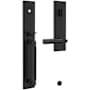 Baldwin Gramercy Right Handed One Piece Single Cylinder Keyed Entry Handleset with L029 Interior Lever from the Estate Collection Distressed Oil Rubbed Bronze