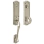 Baldwin Bethpage One Piece Single Cylinder Keyed Entry Handleset with 5077 Interior Knob from the Estate Collection Lifetime Satin Nickel