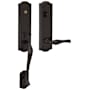 Baldwin Left Handed Bethpage Escutcheon Single Cylinder Handleset with Bethpage Interior Lever and Emergency Egress Oil Rubbed Bronze
