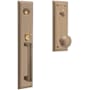 Baldwin Tremont Full Plate Single Cylinder Keyed Entry Handleset with Emergency Egress from the Estate Collection Satin Brass and Black