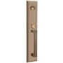 Baldwin Tremont Full Plate Single Cylinder Keyed Entry Handleset Exterior Only with Emergency Egress from the Estate Collection Satin Brass and Black