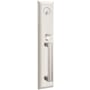 Baldwin Tremont Full Plate Single Cylinder Keyed Entry Handleset Exterior Only with Emergency Egress from the Estate Collection Lifetime Satin Nickel