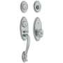 Baldwin Landon Two Point Dummy Handleset with Egg Style Interior Knob Polished Chrome