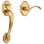 Baldwin Boulder Lower Half Handleset with 5452V Lever from the Estate Collection Vintage Brass