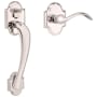 Baldwin Boulder Lower Half Handleset with 5452V Lever from the Estate Collection Lifetime Polished Nickel