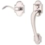 Baldwin Boulder Sectional Entry Right Handed Handle Set Kit with Interior Boulder Lever Lifetime Polished Nickel