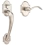 Baldwin Boulder Lower Half Handleset with 5452V Lever from the Estate Collection Lifetime Satin Nickel