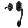 Baldwin Boulder Sectional Entry Right Handed Handle Set Kit with Interior Boulder Lever Oil Rubbed Bronze