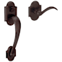 Baldwin Boulder Lower Half Handleset with 5452V Lever from the Estate Collection Venetian Bronze