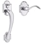 Baldwin Boulder Lower Half Handleset with 5452V Lever from the Estate Collection Polished Chrome