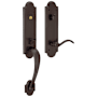 Baldwin Left Handed Boulder Single Cylinder Sectional Handleset with Beavertail Interior Lever Venetian Bronze