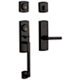Baldwin Soho Dummy Set Sectional Handleset with Soho Interior Lever Distressed Oil Rubbed Bronze