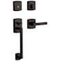 Baldwin Left Handed Soho Sectional Full Dummy Handleset Oil Rubbed Bronze