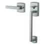 Baldwin Soho Sectional Entry Handle Set Kit with Interior Soho Lever Polished Chrome