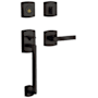 Baldwin Left Handed Soho Sectional Double Cylinder Handleset Distressed Oil Rubbed Bronze