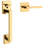 Baldwin Minneapolis Left Handed Sectional Handleset with 5162 Lever - Minus Deadbolt Lifetime Polished Brass