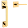 Baldwin Minneapolis Right Handed Sectional Handleset with 5162 Lever - Minus Deadbolt Lifetime Polished Brass