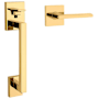 Baldwin Minneapolis Right Handed Sectional Handleset with 5162 Lever - Minus Deadbolt Non-Lacquered Brass