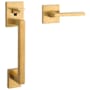 Baldwin Minneapolis Right Handed Sectional Handleset with 5162 Lever - Minus Deadbolt Lifetime PVD Satin Brass
