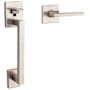 Baldwin Minneapolis Right Handed Sectional Handleset with 5162 Lever - Minus Deadbolt Lifetime Satin Nickel