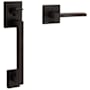 Baldwin Minneapolis Left Handed Sectional Handleset with 5162 Lever - Minus Deadbolt Oil Rubbed Bronze