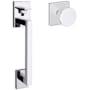 Baldwin Minneapolis Sectional Handleset with 5055 Knob from the Estate Collection - Minus Deadbolt Polished Chrome