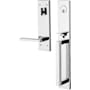 Baldwin Minneapolis Right Handed Dummy Full Plate Handleset with 5162 Interior Lever from the Estate Collection Polished Chrome
