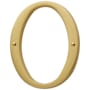 Baldwin Solid Brass Residential House Number 0 Lifetime Polished Brass