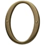 Baldwin Solid Brass Residential House Number 0 Vintage Brass