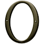 Baldwin Solid Brass Residential House Number 0 Satin Brass and Black