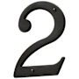 Baldwin Solid Brass Residential House Number 2 Oil Rubbed Bronze